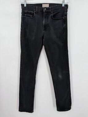 Everlane Women’s Black Straight Leg Stretch Jeans 98% Cotton